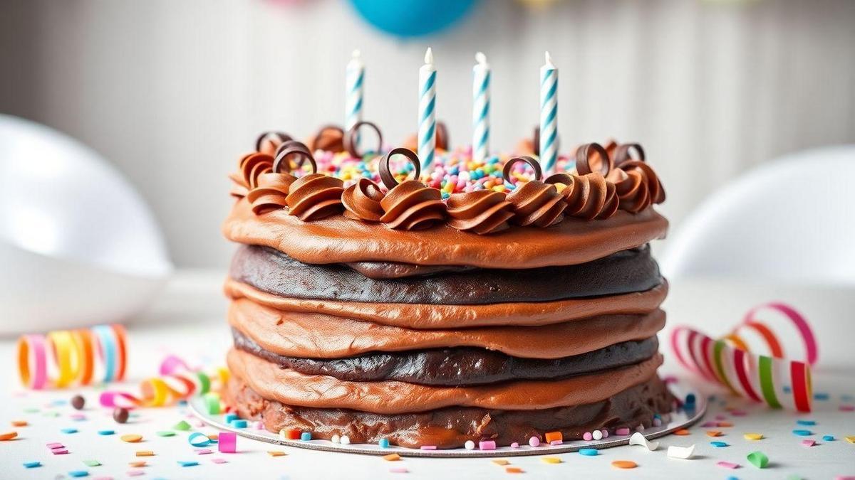 Bolo de Aniversário: Celebrando com Chocolate