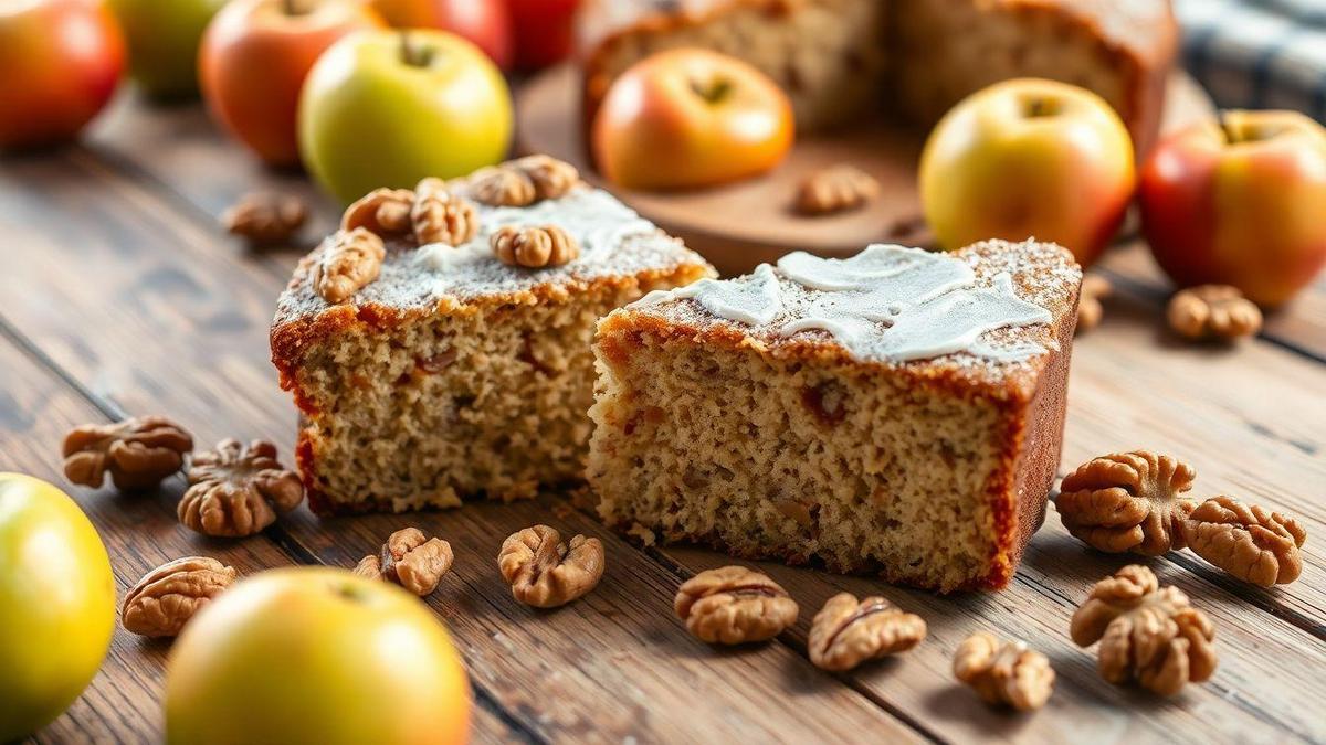 Bolo de Maçã e Nozes: Uma Sobremesa Versátil