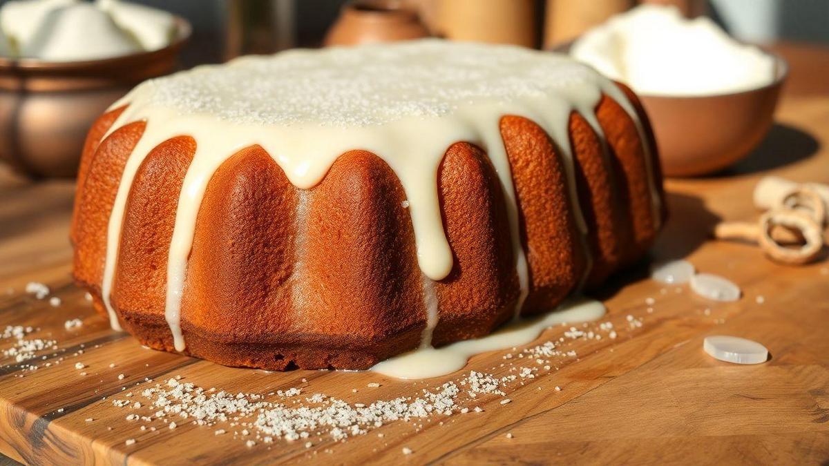 O Que É o Bolo de Coco com Cobertura de Leite Condensado?