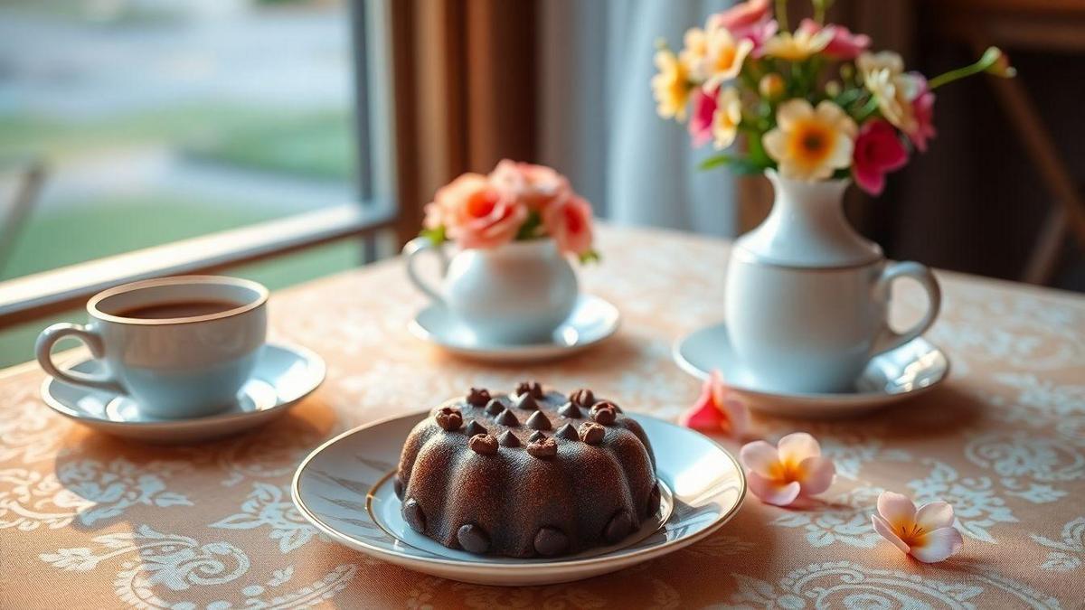 Receita de Bolo de Chocolate com Café para o Chá da Tarde