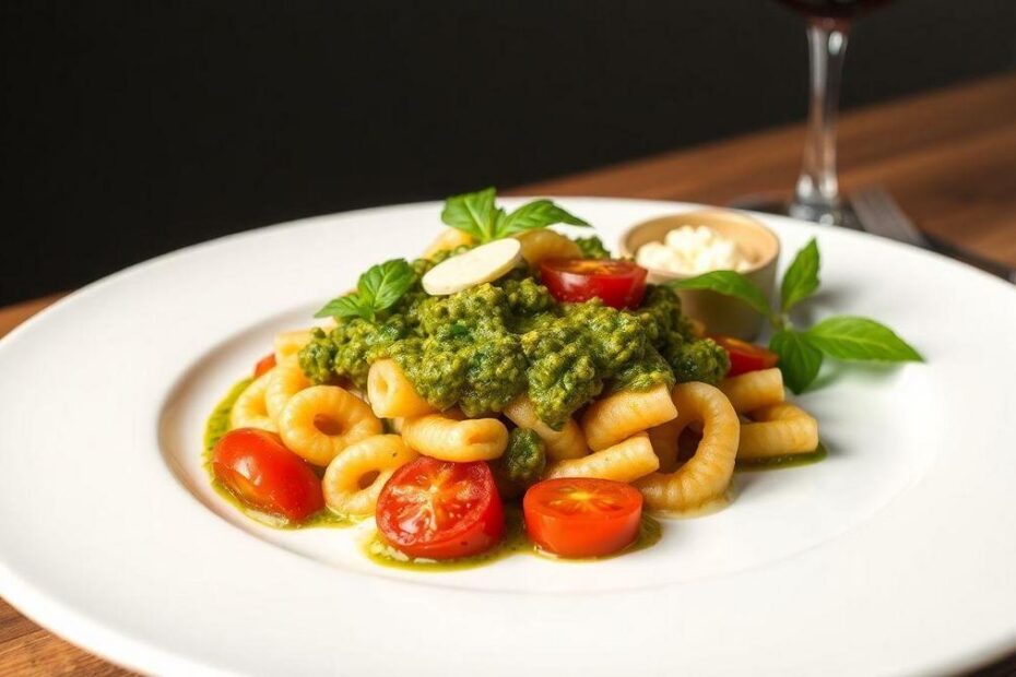 ruote-ao-pesto-com-tomates-secos-prato-delicioso-e-pronto-em-menos-de--minutos-com-ingredientes-qu