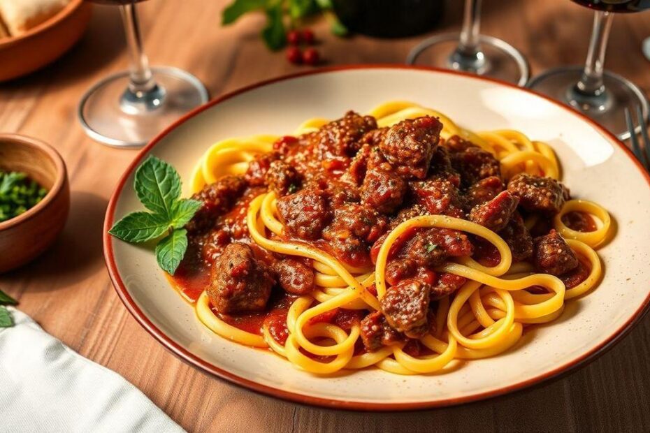 tagliatelle-com-ragu-de-carne-sabor-irresistivel-em-uma-refeicao-pratica-de-uma-panela-so